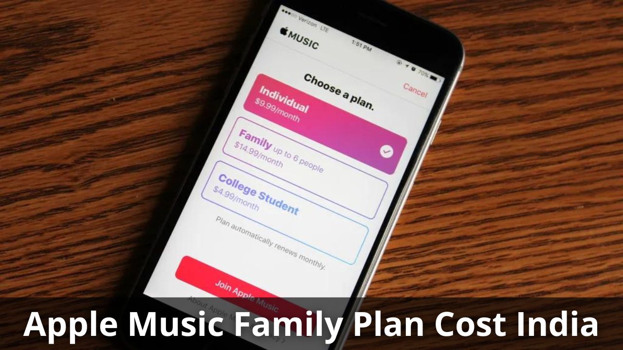 Apple Music Family Plan Cost India